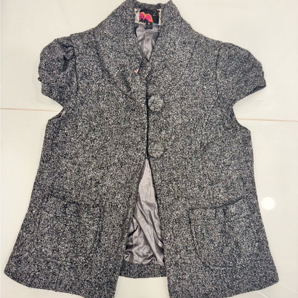 Forever 21 poly/wool blend vest. Gray, size Medium
